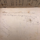 Grace’s 1880 Speller with Flowers Drawings and Handwritten Messages