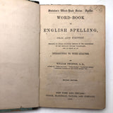 Grace’s 1880 Speller with Flowers Drawings and Handwritten Messages