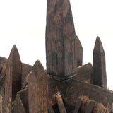 Wonderful Hand-carved Folk Art Cathedral with Iron Buttresses