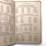 Grace’s 1880 Speller with Flowers Drawings and Handwritten Messages