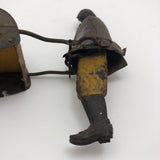 Rare Antique Black Americana Tin Toy Porter Pushing Wheelbarrow