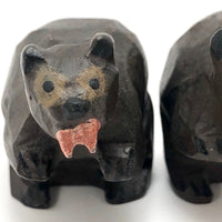 Carved, Painted and Signed Charming Wooden Beavers!