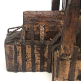 Wonderful Hand-carved Folk Art Cathedral with Iron Buttresses