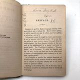 Grace’s 1880 Speller with Flowers Drawings and Handwritten Messages