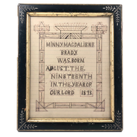 Minny Magdalene Brady Was Born In the Year of Our Lord, 1893