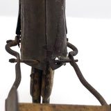 Rare Antique Black Americana Tin Toy Porter Pushing Wheelbarrow