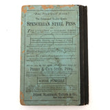 Grace’s 1880 Speller with Flowers Drawings and Handwritten Messages