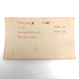 Set of 21 Graphite Drawings of Hand Guns on Card Catalog Index Cards