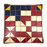 Great Old Color Cubes Set of 49 Blocks with Handmade Cigar Box Holder