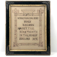 Minny Magdalene Brady Was Born In the Year of Our Lord, 1893