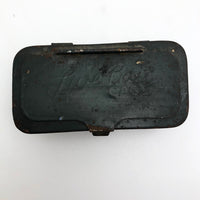 Dark Green Vintage Metal Mesh Live Bait Cage Box