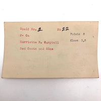 Set of 21 Graphite Drawings of Hand Guns on Card Catalog Index Cards