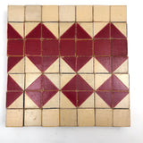 Great Old Color Cubes Set of 49 Blocks with Handmade Cigar Box Holder