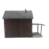 Small Handmade Balsa Wood House with Porch