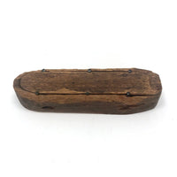 Primitive Antique Whittled Uncle Sam Figure in Coffin