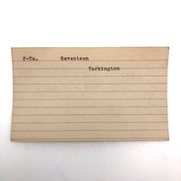 Set of 21 Graphite Drawings of Hand Guns on Card Catalog Index Cards