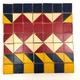 Great Old Color Cubes Set of 49 Blocks with Handmade Cigar Box Holder