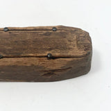 Primitive Antique Whittled Uncle Sam Figure in Coffin