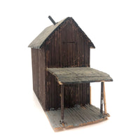 Small Handmade Balsa Wood House with Porch