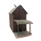 Small Handmade Balsa Wood House with Porch