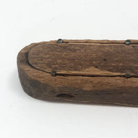 Primitive Antique Whittled Uncle Sam Figure in Coffin