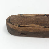 Primitive Antique Whittled Uncle Sam Figure in Coffin