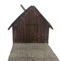 Small Handmade Balsa Wood House with Porch
