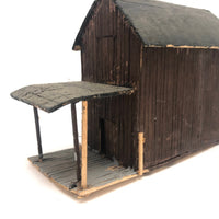 Small Handmade Balsa Wood House with Porch
