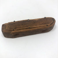 Primitive Antique Whittled Uncle Sam Figure in Coffin