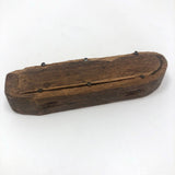 Primitive Antique Whittled Uncle Sam Figure in Coffin