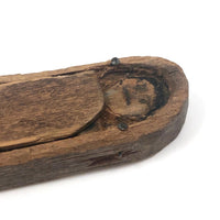 Primitive Antique Whittled Uncle Sam Figure in Coffin
