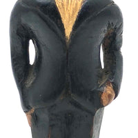 Wonderful Old Hand-carved, Painted Man with Glasses