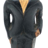Wonderful Old Hand-carved, Painted Man with Glasses