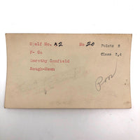 Set of 21 Graphite Drawings of Hand Guns on Card Catalog Index Cards