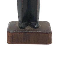 Wonderful Old Hand-carved, Painted Man with Glasses