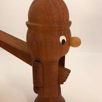 Mid-Century Wooden Nutcracker Man