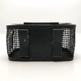 Dark Green Vintage Metal Mesh Live Bait Cage Box