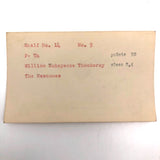 Set of 21 Graphite Drawings of Hand Guns on Card Catalog Index Cards