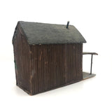 Small Handmade Balsa Wood House with Porch