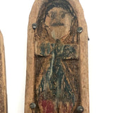 Primitive Antique Whittled Uncle Sam Figure in Coffin
