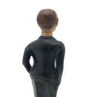 Wonderful Old Hand-carved, Painted Man with Glasses