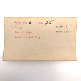 Set of 21 Graphite Drawings of Hand Guns on Card Catalog Index Cards
