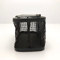 Dark Green Vintage Metal Mesh Live Bait Cage Box
