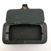 Dark Green Vintage Metal Mesh Live Bait Cage Box