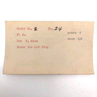 Set of 21 Graphite Drawings of Hand Guns on Card Catalog Index Cards