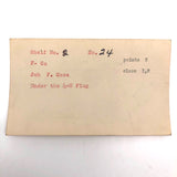 Set of 21 Graphite Drawings of Hand Guns on Card Catalog Index Cards
