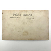 Old Real Photo Postcard of Bare Chested Man with Folded Arms