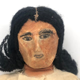 Beautiful Native American Cloth Doll with Hand-painted Papier Mache Head