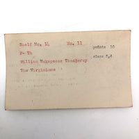 Set of 21 Graphite Drawings of Hand Guns on Card Catalog Index Cards