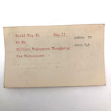 Set of 21 Graphite Drawings of Hand Guns on Card Catalog Index Cards